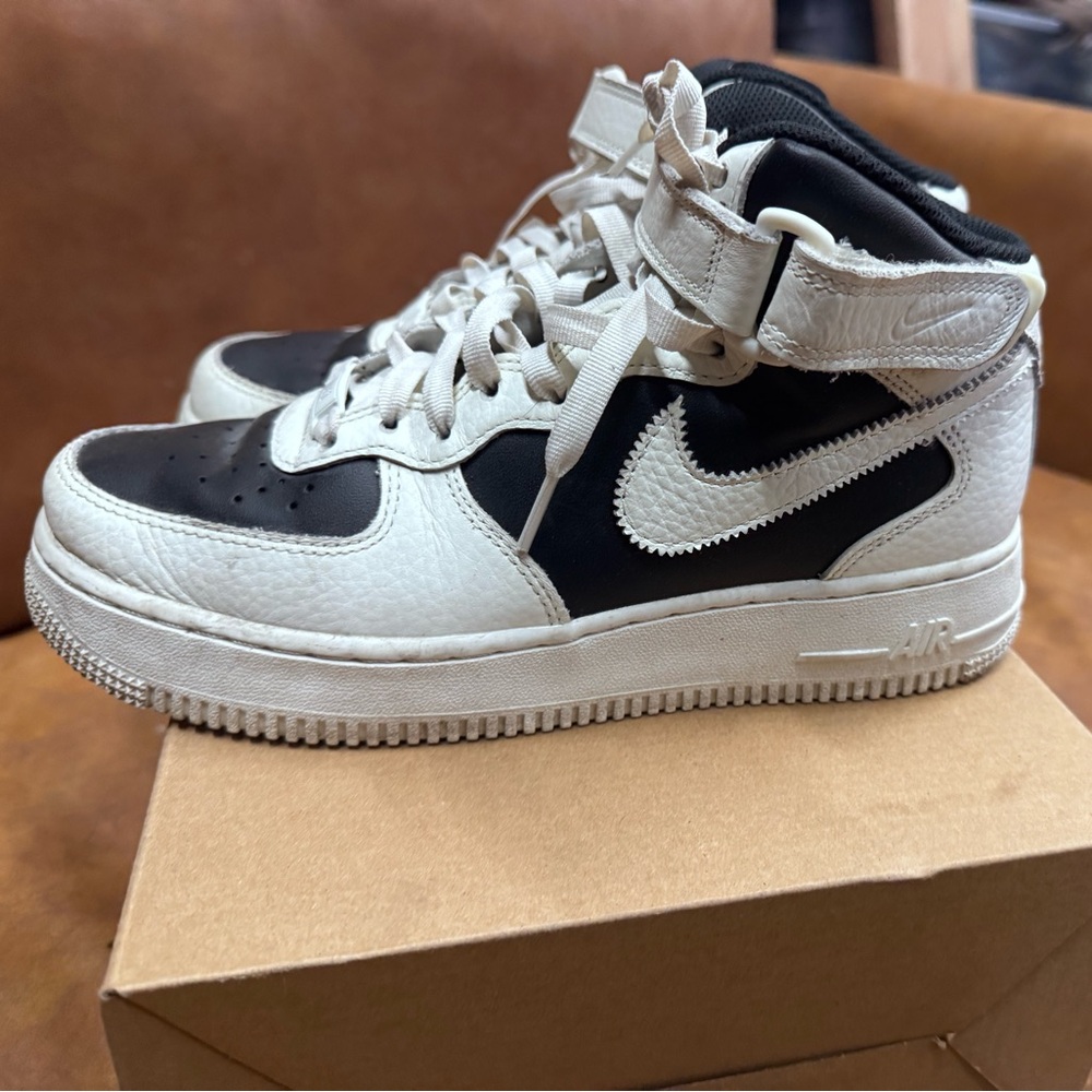 Nike Black and White High-Top Sneakers